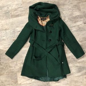Steve Madden Forest Green Hooded Coat